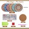 6 Pcs Mandala Diamond Painting Coasters Kit – DIY Small Diamond Art Coasters for Beginners & Adults, Acrylic Craft Set with Cork Pads